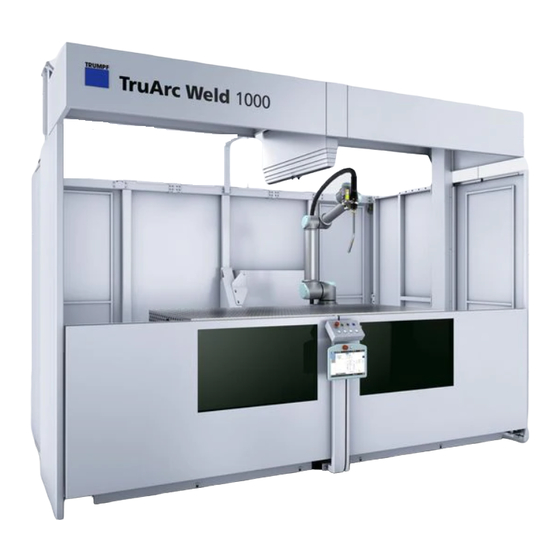 Trumpf TruArc Weld 1000 Operator's Manual
