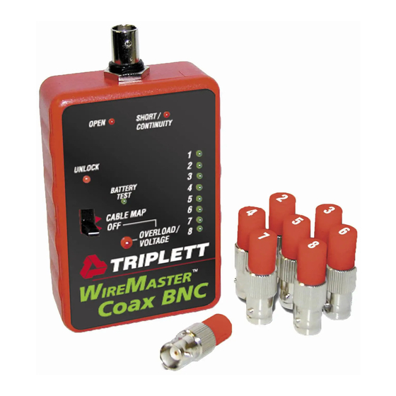 Triplett WireMaster Coax Instruction Manual