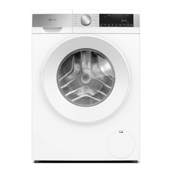 NEFF W244GG09GB User Manual And Installation Instructions