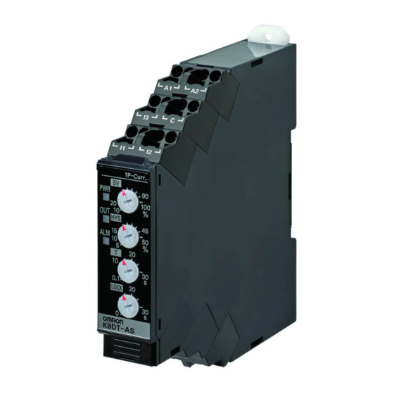 Omron K8DT-AS3 Operation Instructions Manual