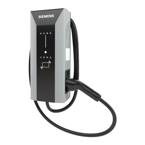 Siemens VersiCharge Installation Instructions Manual