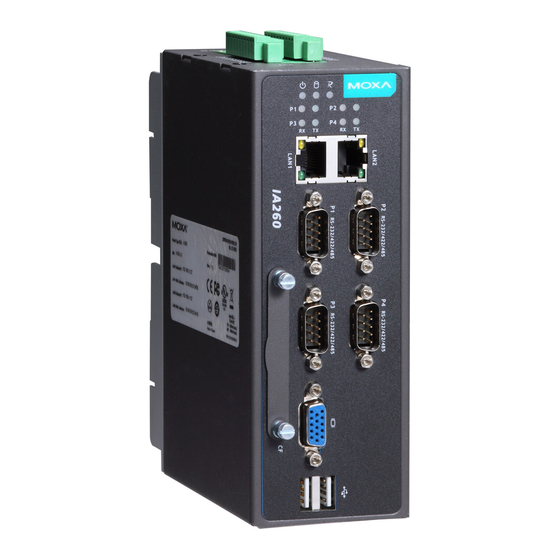 Moxa Technologies IA260 User Manual