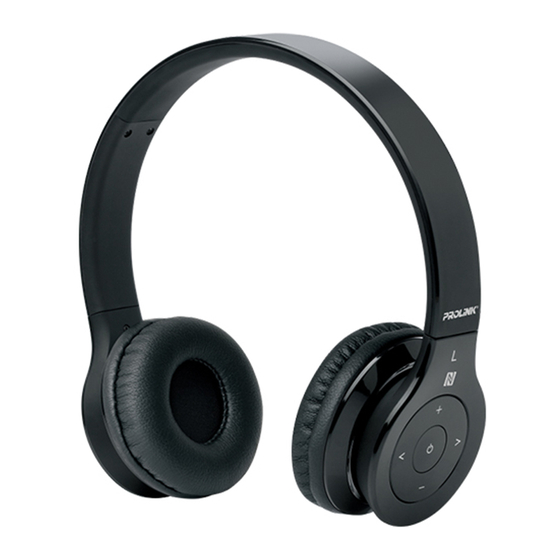 Prolink PHB6002E Bluetooth Stereo Headset Manuals