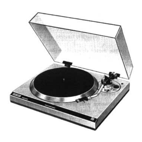 Technics SL-1400MK2 Service Manual