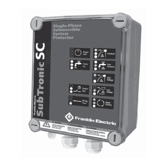 Franklin Electric SubTronicSC ST025PSC Installation And Operation Instructions Manual