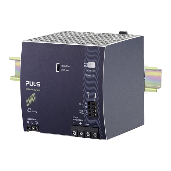 Puls DIMENSION QS40 Series Instruction Manual