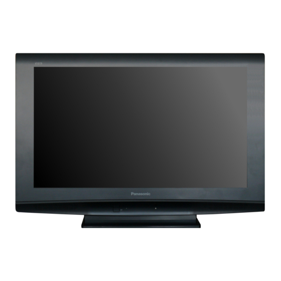 Panasonic TX-26LE8P Service Manual