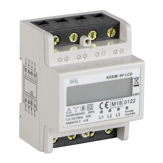 Kanlux IDEAL TS KDEM-1P Manual