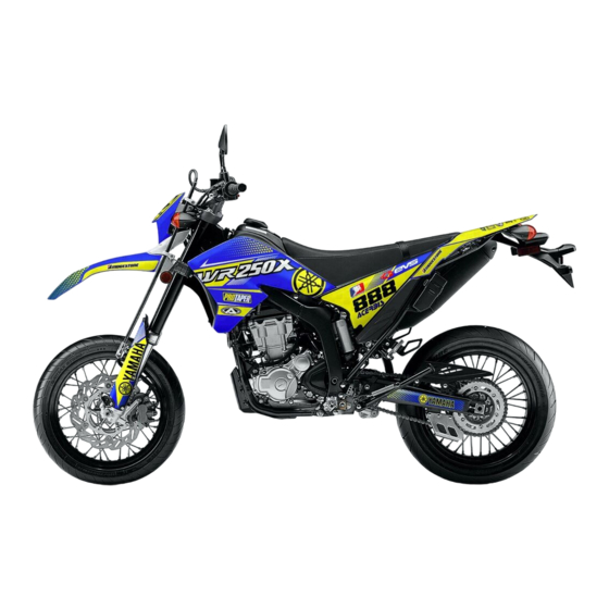 Yamaha WR250X 2007 Owner's Manual