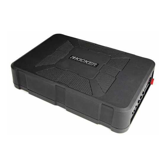 Kicker Hideaway HS8 Owner's Manual