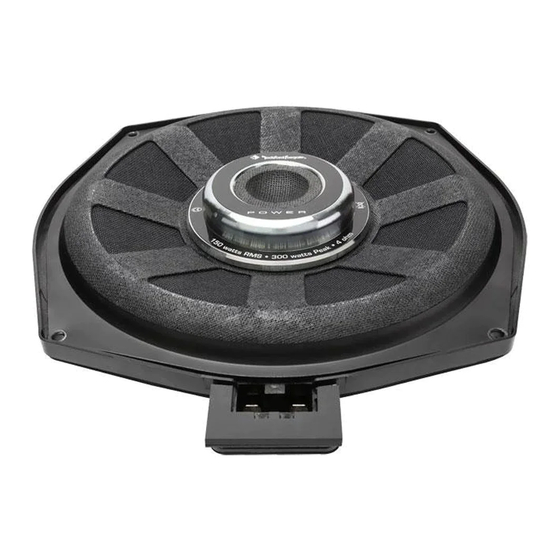 Rockford Fosgate T3-BMW-SUB Installation & Operation