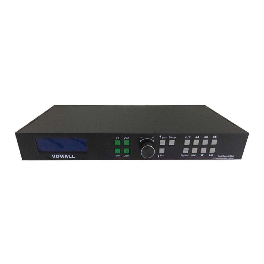 Vdwall LedSync850M User Manual