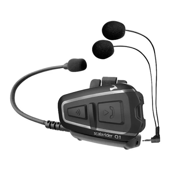 Cardo Systems ScalaRider Q1 Quick Manual