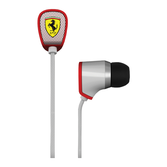 Logic3 Ferrari R100i In-ear Headphones Manuals
