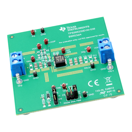 Texas Instruments TPS566235EVM-036 User Manual