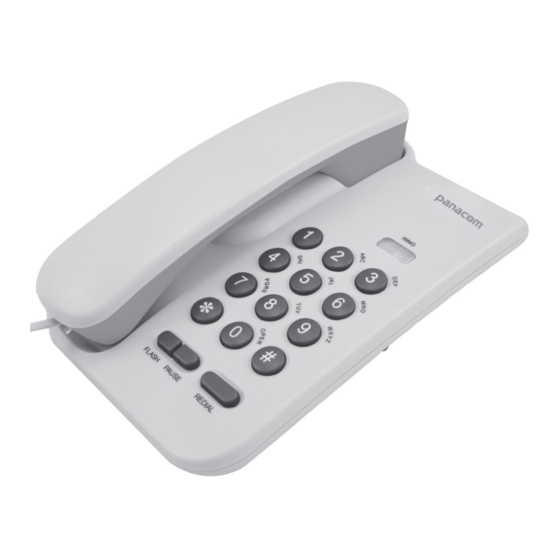 User Manuals: Panacom PA-7400 Desk Telephone