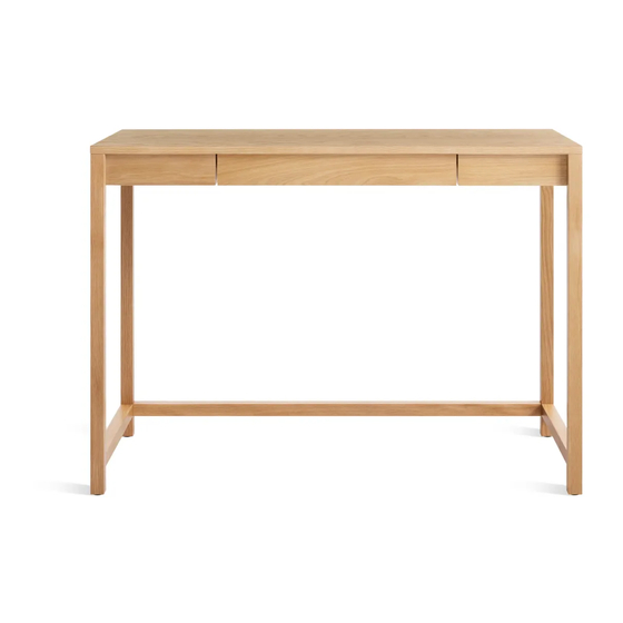 BluDot Open Plan Desk Assembly Notes