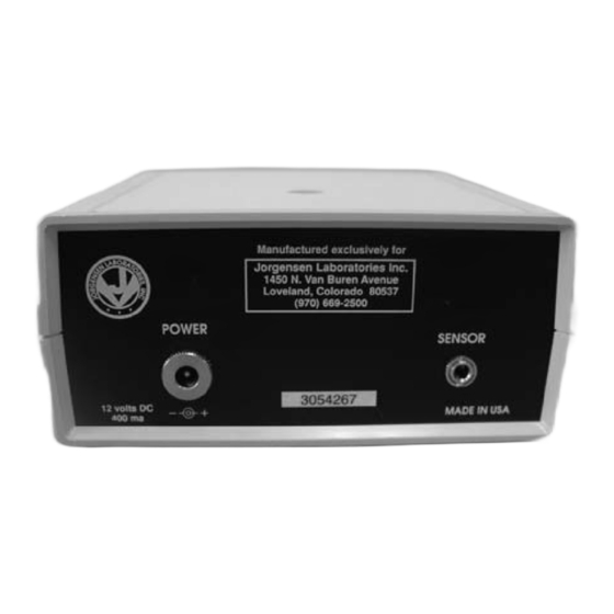 Jorvet J-166M Directions For Use Manual