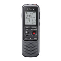 Sony ICD-PX240 Quick Start Manual