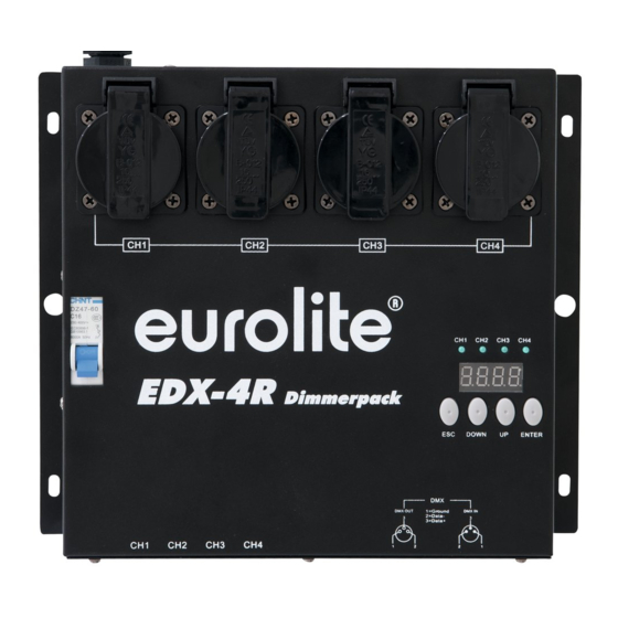 EuroLite EDX-4R Manuals
