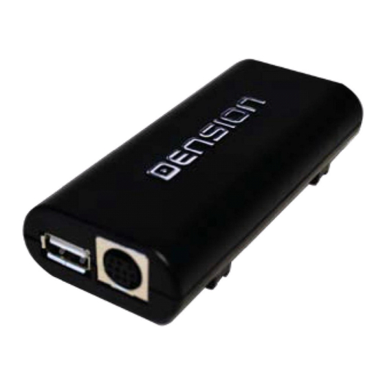 Dension Gateway Lite User Manual