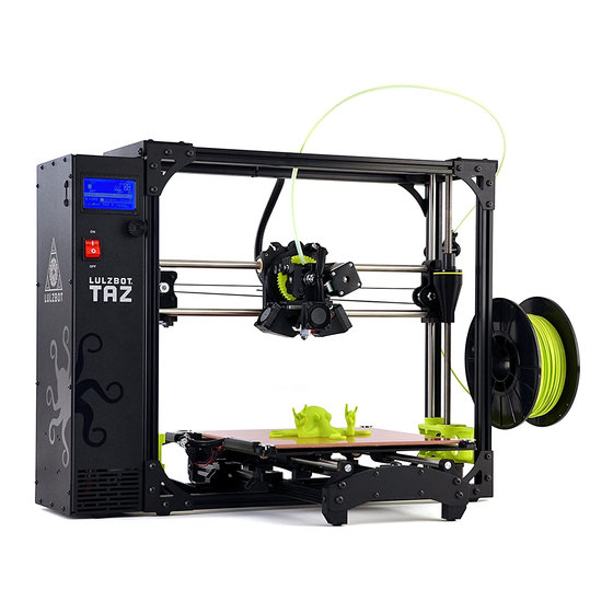 LulzBot TAZ 6 Start Here Manual
