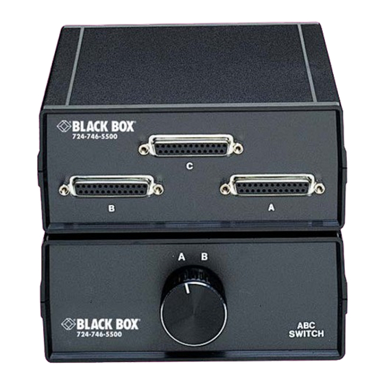 Black Box Switch User Manual