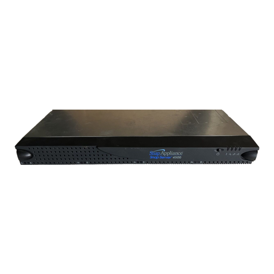 Snap Appliance Snap Server 4200 Manual