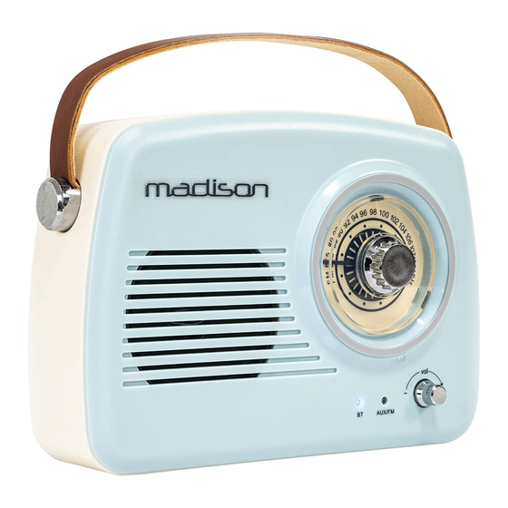 LOTRONIC Madison FREESOUND-VR30 Radio Manuals