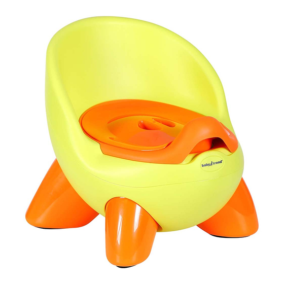 Baby Trend Mod Potty Instruction Manual