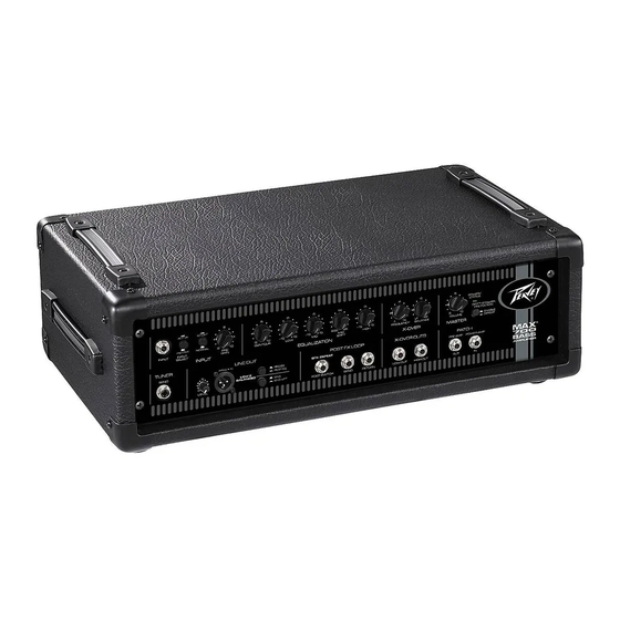 Peavey Max 700 Operation Manual