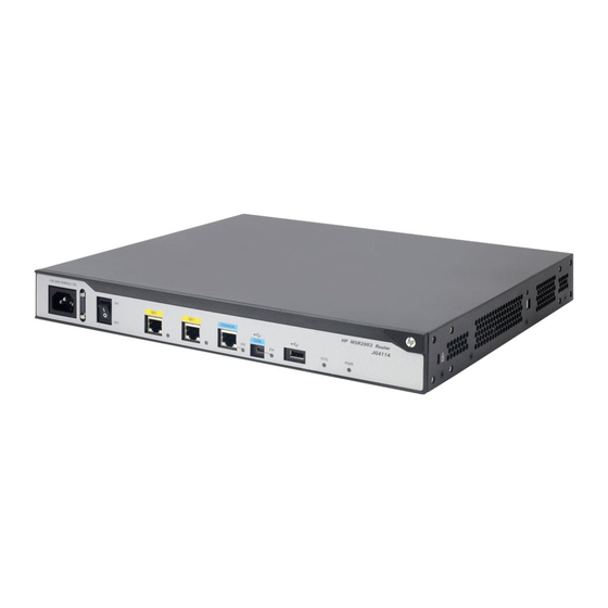 HP MSR 958 Configuration Manual