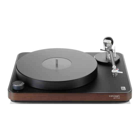 Clearaudio concept active User Manual