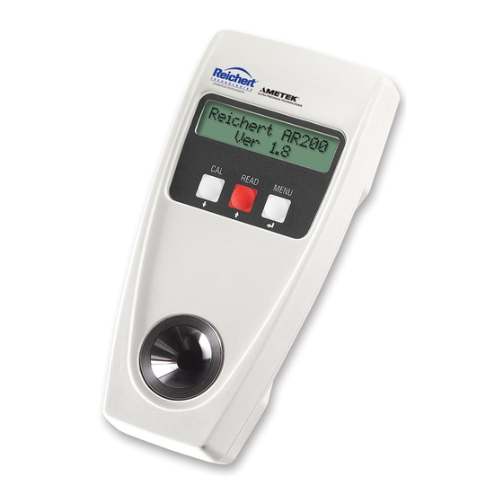 Reichert AR200 User Manual