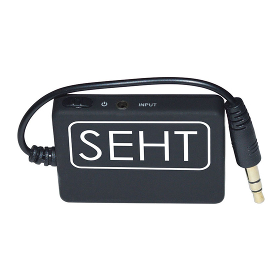 Seht BT-001 User Manual