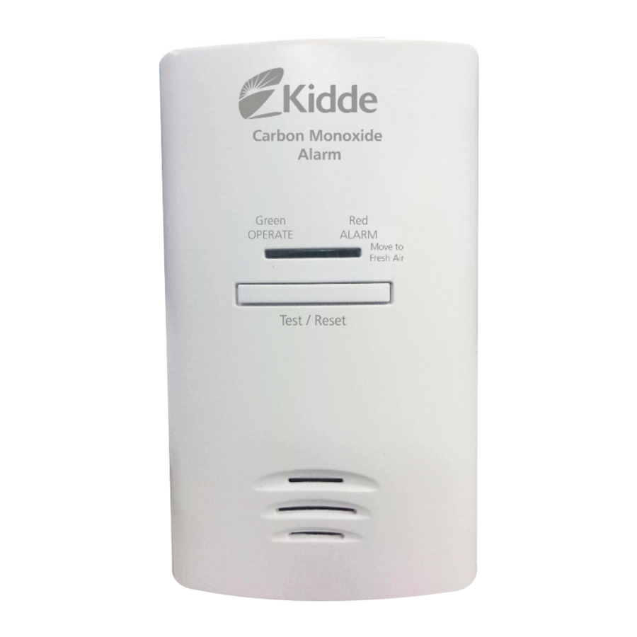 Kidde KNCOBDP2 Carbon Monoxide Alarm Manual ManualsLib