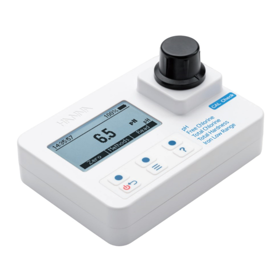 Hanna Instruments HI97745 Quick Reference Manual