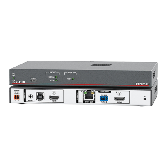 Extron electronics DTP3 TR 311 Setup Manual