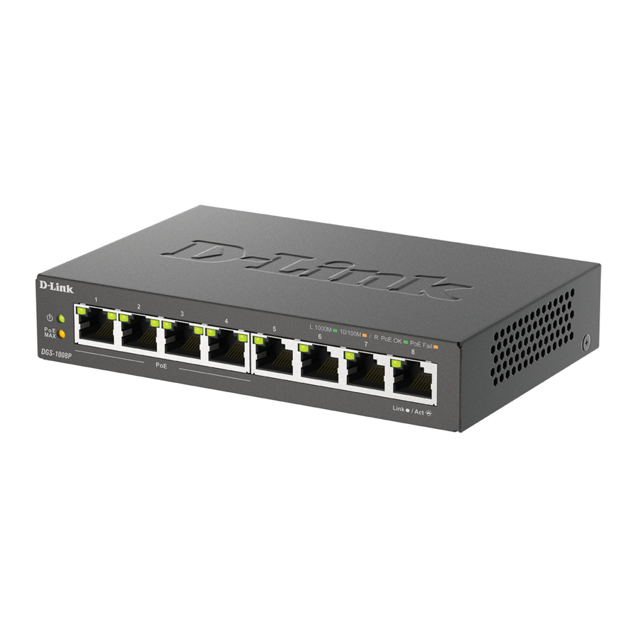 D-Link DGS-1008P Manual