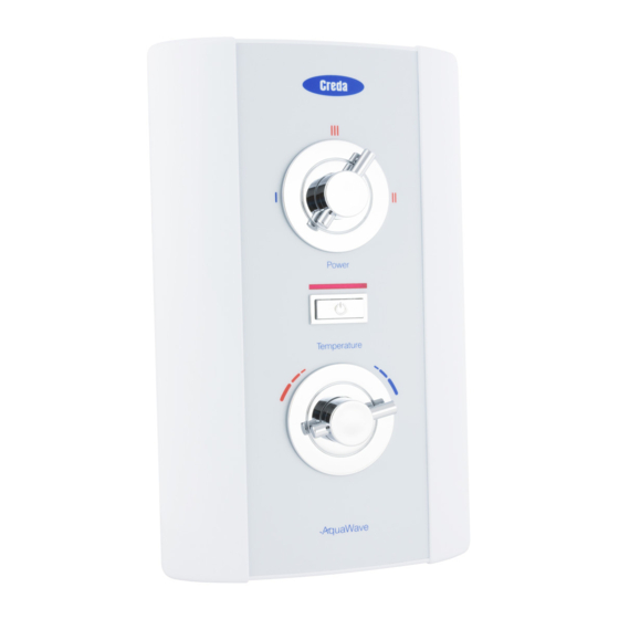Creda Aquawave White Installation And User Manual