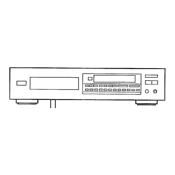 Yamaha CDX-1060 Owner's Manual
