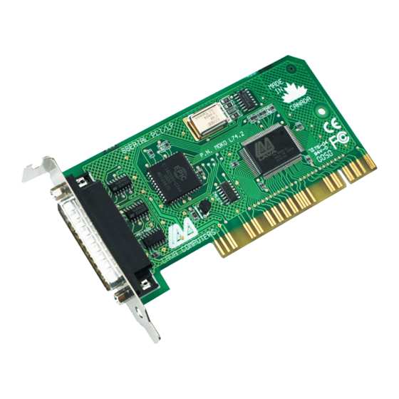 Lava  SSerial-PCI/LP Datasheet