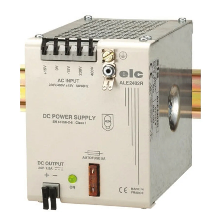 ELC ALE2402R Instruction Manual