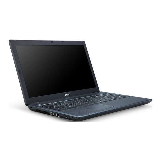 User Manuals: Acer TravelMate 5344 Laptop Intel Core