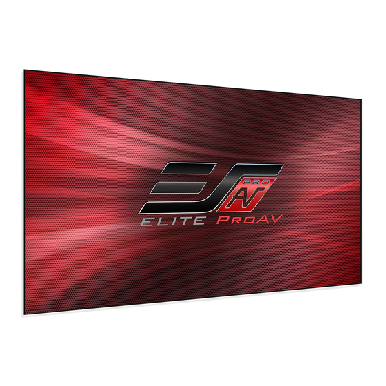 Elite ProAV Pro Frame Thin Series User Manual