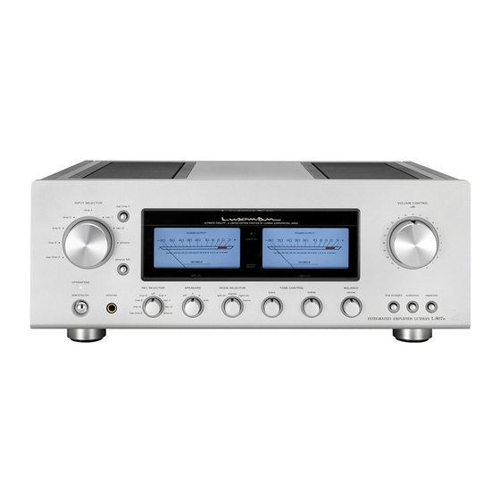 Luxman L-507u Owner's Manual