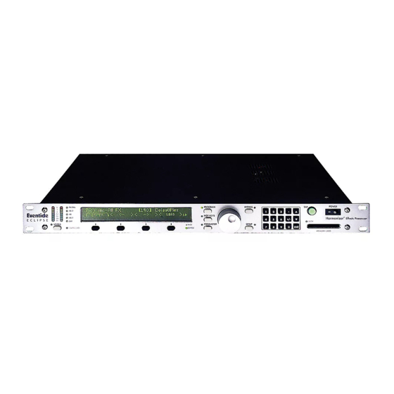 Eventide Eclipse User Manual