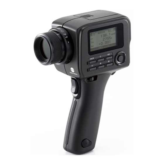 Konica Minolta LUMINANCE METER Instruction Manual