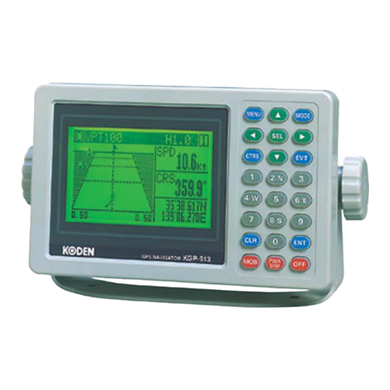 Koden KGP-913 Operation Manual