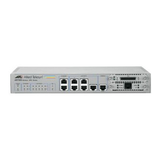 Allied Telesis AR750S-DP Installation And Safety Manual